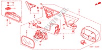 SPECCHIETTO per Honda CIVIC COUPE LS 2 Porte 5 velocità manuale 2003