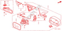 SPECCHIETTO per Honda CIVIC COUPE ES 2 Porte 5 velocità manuale 2005
