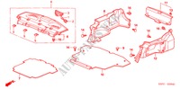 VASOIO POSTERIORE/ABBELLIMENTO LATO BAULE per Honda CIVIC COUPE LS 2 Porte 5 velocità manuale 2005