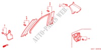 ABBELLIMENTO PILASTRO(LH) per Honda CIVIC TYPE R 3 Porte 6 velocità manuale 2004