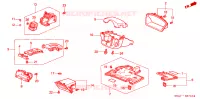 ABBELLIMENTO STRUMENTI(LH)(LATO GUIDATORE) per Honda CIVIC 1.4 LS 3 Porte 5 velocità manuale 2004