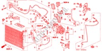 ARIA CONDIZIONATA(TUBI/CONDOTTI) (LH) (1.4L/1.6L) per Honda CIVIC 1.4S 3 Porte 5 velocità manuale 2001