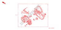 ARREDO GUARNIZIONE TRASMISSIONE (DIESEL) per Honda CIVIC 1.7S 3 Porte 5 velocità manuale 2003