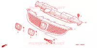 GRIGLIA ANTERIORE(2) per Honda CIVIC 1.4 LS 3 Porte 5 velocità manuale 2004