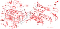 MOLTEPLICE ASPIRAZIONE (1.4L/1.6L) per Honda CIVIC 1.6S 3 Porte 5 velocità manuale 2002