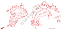MOLTEPLICE SCARICO (1.4L/1.6L) per Honda CIVIC 1.6S 3 Porte 5 velocità manuale 2002