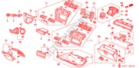ABBELLIMENTO STRUMENTI(LH)(LATO PASSEGGERO) per Honda CIVIC 1.7 SPORT 3 Porte 5 velocità manuale 2005