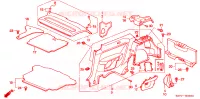 FODERA LATO per Honda CIVIC 1.7 LS 3 Porte 5 velocità manuale 2005