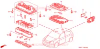 LUCE INTERIORE per Honda CIVIC 1.7 LS 3 Porte 5 velocità manuale 2005