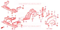 PARAFANGHI ANTERIORI per Honda CIVIC 1.7 LS 3 Porte 5 velocità manuale 2005