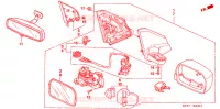 SPECCHIETTO(2) per Honda CIVIC 1.7 LS 3 Porte 5 velocità manuale 2005