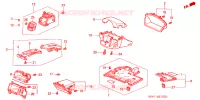 ABBELLIMENTO STRUMENTI(LH)(LATO GUIDATORE) per Honda CIVIC 1.4 LS 5 Porte 5 velocità manuale 2002