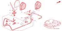 ANTENNA/ALTOPARLANTE per Honda CIVIC 1.6LS 5 Porte 5 velocità manuale 2001