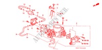 CORPO VALVOLA IMMISSIONE(1.4L/1.5L/1.6L/1.7L) per Honda CIVIC 1.6LS 5 Porte 5 velocità manuale 2001