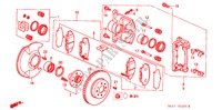 FRENO ANTERIORE(1) per Honda CIVIC 1.4LS 5 Porte 5 velocità manuale 2001
