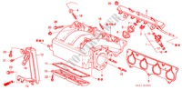 MOLTEPLICE ASPIRAZIONE(2.0L) (1) per Honda CIVIC 2.0 5 Porte 5 velocità manuale 2004