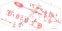 MOTORE AVVIATORE(DENSO) (2) per Honda CIVIC 1.6SE    EXECUTIVE 5 Porte 5 velocità manuale 2002