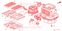 SOFFIATORE RISCALDATORE(LH) per Honda CIVIC 1.4 LS 5 Porte 5 velocità manuale 2002