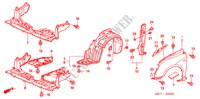 PARAFANGHI ANTERIORI per Honda CIVIC 1.7LS 5 Porte 5 velocità manuale 2005