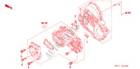 UNCINO TRASMISSIONE (DIESEL) per Honda CIVIC 1.7LS 5 Porte 5 velocità manuale 2005