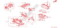 ABBELLIMENTO STRUMENTI(LH)(LATO GUIDATORE) per Honda STREAM 1.7LS 5 Porte 5 velocità manuale 2002