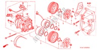 ARIA CONDIZIONATA (COMPRESSORE) (1.7L) per Honda STREAM 1.7LS 5 Porte 5 velocità manuale 2004