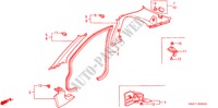 ABBELLIMENTO PILASTRO(LH) per Honda ACCORD COUPE 3.0IV6 2 Porte 4 velocità automatico 2000