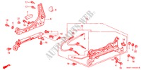 COMP. SEDILE ANT. (D.)(1) per Honda ACCORD COUPE 3.0IV6 2 Porte 4 velocità automatico 2000