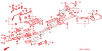 CONDOTTO SCARICO(V6) per Honda ACCORD COUPE 3.0IV6 2 Porte 4 velocità automatico 2000