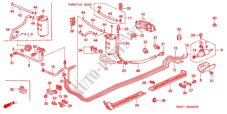 CONDOTTO COMBUSTIBILE(1) per Honda ACCORD COUPE VTI 2 Porte 5 velocità manuale 2000