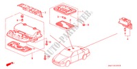 LUCE INTERIORE per Honda ACCORD VTI 4 Porte 5 velocità manuale 2001