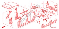 PANNELLI ESTERNI per Honda ACCORD LX 4 Porte 5 velocità manuale 2000