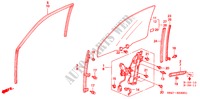 SPORTELLI PORTIERE ANT. per Honda ACCORD EX 4 Porte 5 velocità manuale 2000
