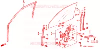 SPORTELLI PORTIERE ANT. per Honda ACCORD EX 4 Porte 4 velocità automatico 2001