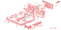 STOINO PAVIMENTO per Honda ACCORD LX 4 Porte 5 velocità manuale 2000