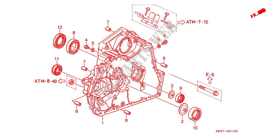 CONVERTITORE TORSIONE(L4) per Honda ACCORD EX 4 Porte 4 velocità automatico 2000