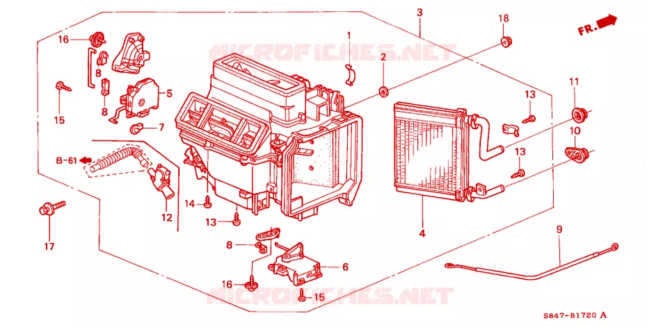 UNITA RISCALDATORE(LH) Honda  ACCORD 2001 EX 4 velocità automatico 