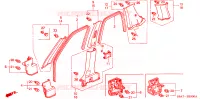 ABBELLIMENTO PILASTRO per Honda CRV LS 5 Porte 4 velocità automatico 2002