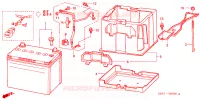 BATTERIA per Honda CRV LS 5 Porte 4 velocità automatico 2002