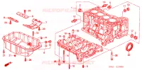BLOCCO CILINDRO/SCODELLO OLIO per Honda CRV LS 5 Porte 4 velocità automatico 2002