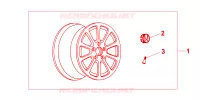 CERCHIO IN LEGA 15*6JJ per Honda CRV LS 5 Porte 4 velocità automatico 2002
