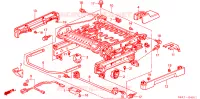 COMP. SEDILE ANT. (LH)(LATO GUIDATORE) per Honda CRV LS 5 Porte 4 velocità automatico 2002