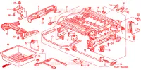 COMP. SEDILE ANT. (LH)(LATO PASSEGGERO) per Honda CRV LS 5 Porte 4 velocità automatico 2002