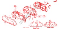 COMPONENTI INDICATORE (VISTEON)( '04) per Honda CR-V RV-I 5 Porte 5 velocità manuale 2002
