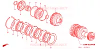 FRIZIONE(BASSO) (4AT) per Honda CRV LS 5 Porte 4 velocità automatico 2002