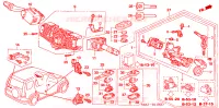 INTERRUTTORE COMBINAZIONE(LH) per Honda CRV LS 5 Porte 4 velocità automatico 2002