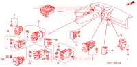 INTERRUTTORE(LH) per Honda CRV LS 5 Porte 4 velocità automatico 2002