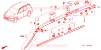MODANATURA/ABBELLIMENTO TETTO per Honda CRV LS 5 Porte 4 velocità automatico 2002