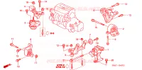 MONTATORI MOTORE(AT) per Honda CRV LS 5 Porte 4 velocità automatico 2002