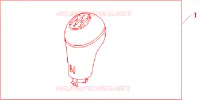 SHIFT KNOB per Honda CRV LS 5 Porte 4 velocità automatico 2002